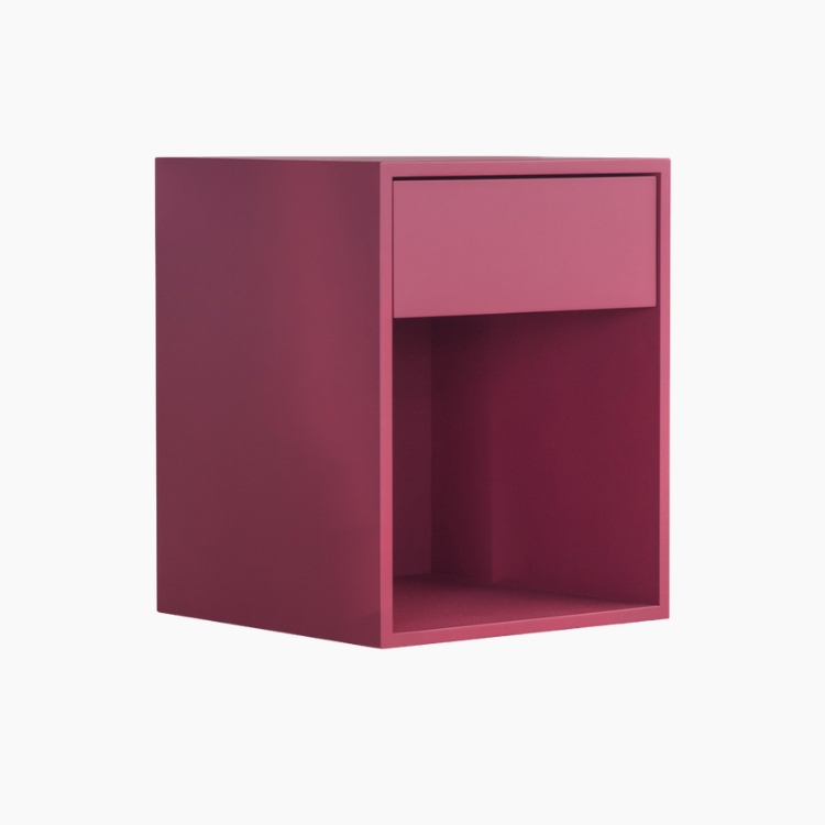 Cube Κομοδίνο Cherry Κερασί (40x40x50 εκ.)