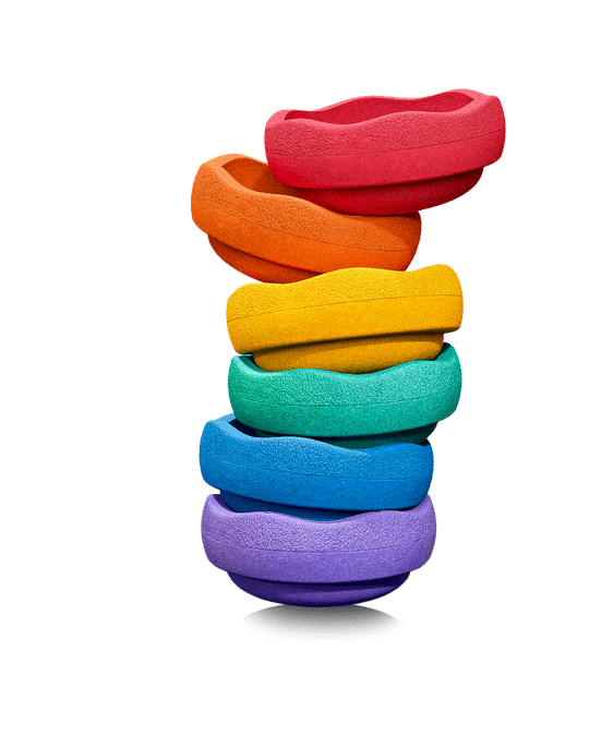 Stapelstein Rainbow Classic 6 -Χρωματιστά Βότσαλα