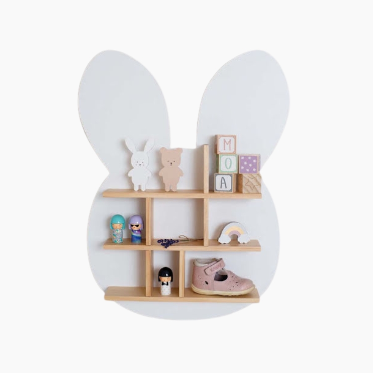 Jabadabado Ραφιέρα - Κουνελάκι Λευκό-Φυσικό (46x9x60cm)