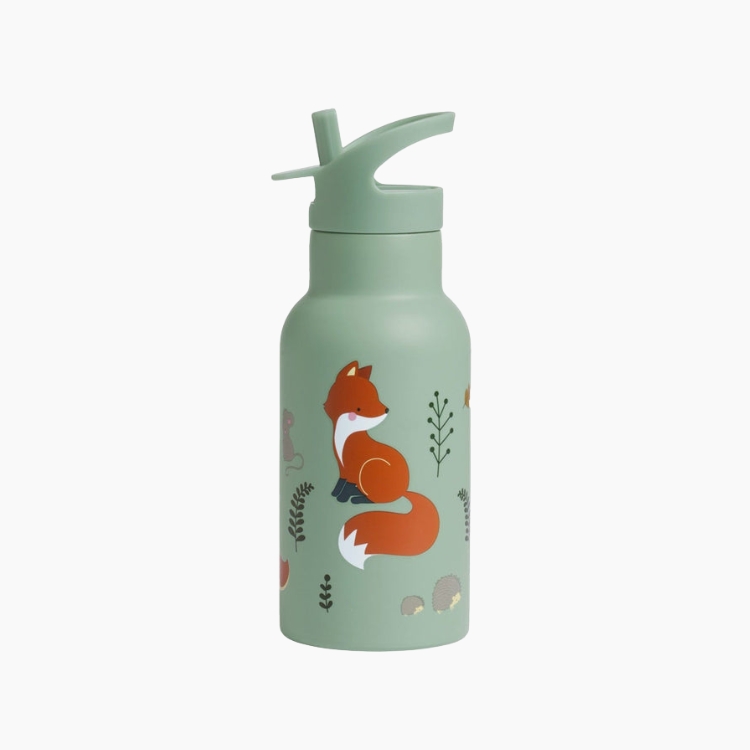 A Little Lovely Company Μπουκάλι με διπλό τοίχωμα από ανοξείδωτο ατσάλι 350ml Forest Friends