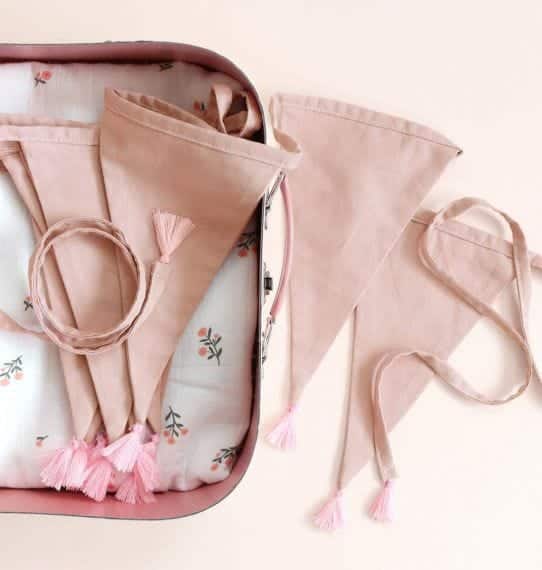 A Little Lovely Company: Διακοσμητική Γιρλάντα Dusty Pink - Ροζ(4μ.)