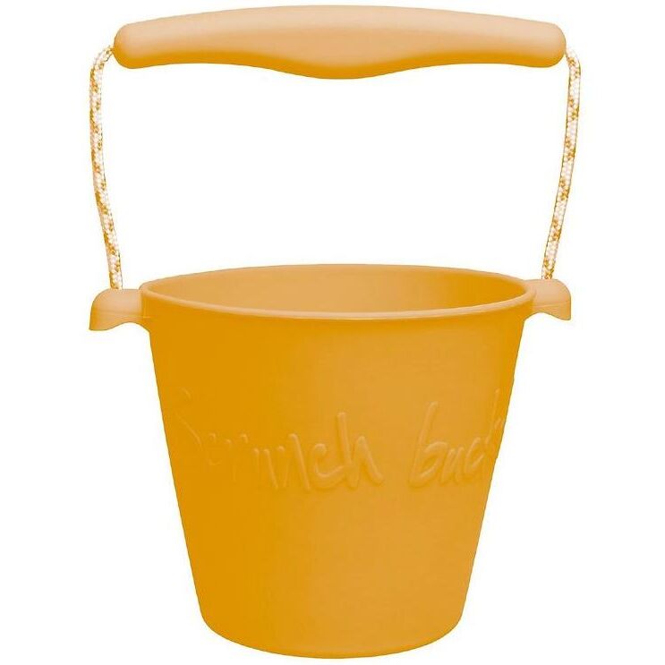 Scrunch Κουβαδάκι για την παραλία από ανακυκλώσιμη σιλικόνη ''Mustard'' - Μουσταρδί