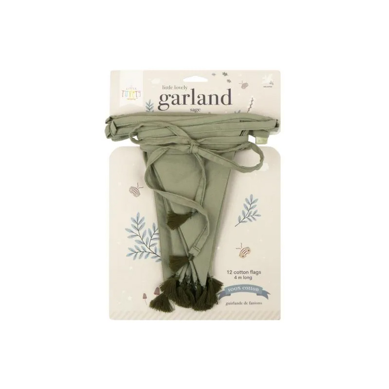 A Little Lovely Company Διακοσμητική Γιρλάντα Sage
