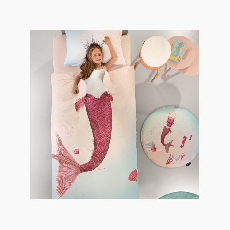 Σετ Σεντόνια Saint Clair 3τμχ. Mermaid Γοργόνα Μονά/Ημίδιπλα (170x250)