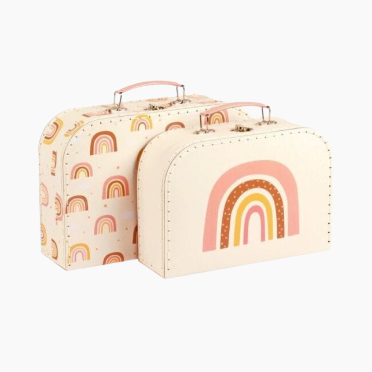 A little lovely company: Βαλιτσάκια σετ 2 τμχ – Rainbows Ουράνιο Τόξο
