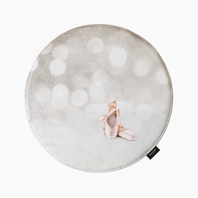 Saint Clair Στρογγυλό Χαλί Softy Ballet Μπαλέτο 100cm