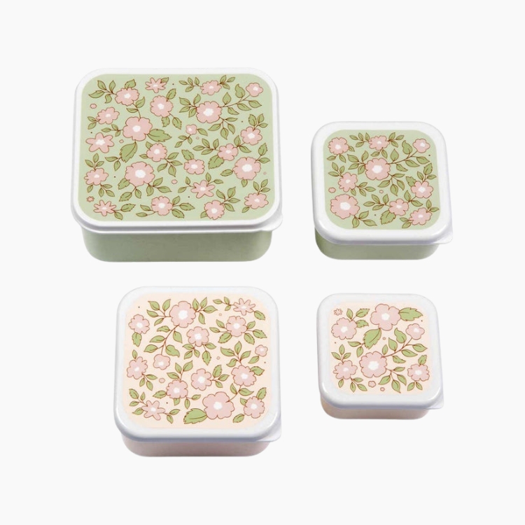 A little lovely company: Δοχείο φαγητού Lunch box Blossoms - sage