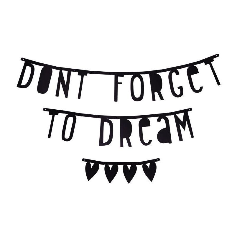 A little lovely company Διακοσμητικά σημαιάκια / γράμματα /Black