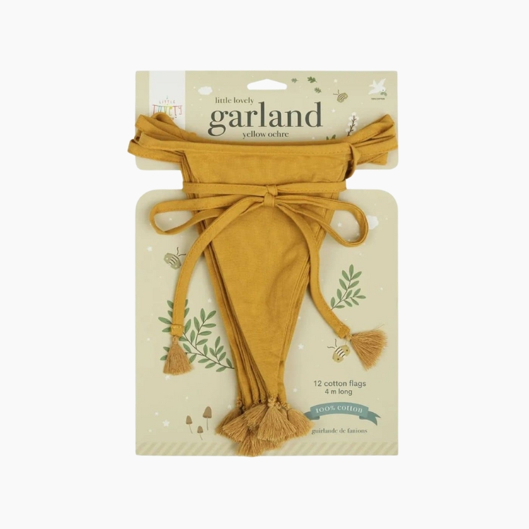 A Little Lovely Company: Διακοσμητική Γιρλάντα Yellow Ochre– Μουσταρδί(4μ.)
