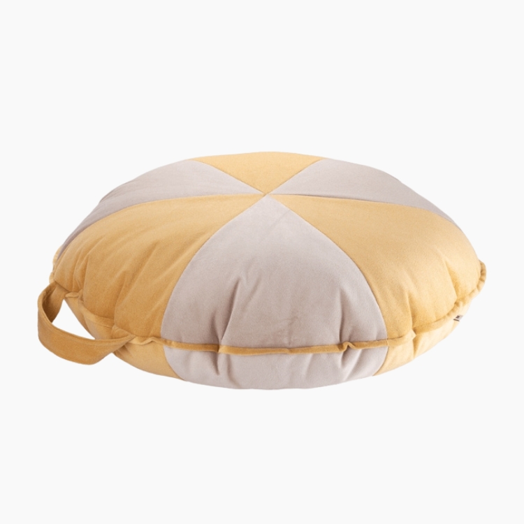 Cookie Beanbag Salted Caramel & Dusty Beige Wigiwama/Μαξιλάρι Πούφ Καραμέλα & Σκονισμένο Μπέζ(Large)