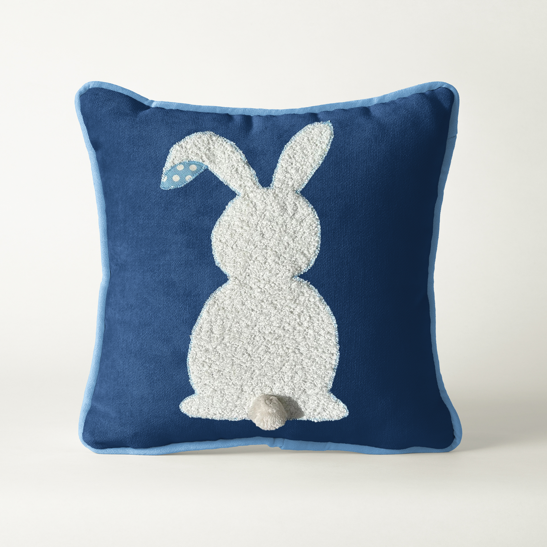 Μαξιλάρι Διακοσμητικό Μπλέ “Bunny” (50×50εκ.)