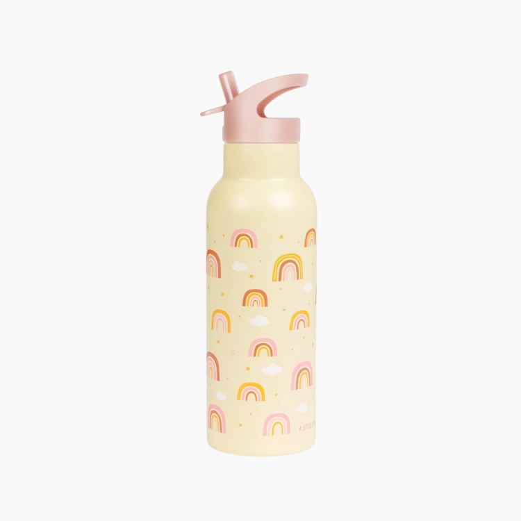 A Little Lovely Company: Μπουκάλι με διπλό τοίχωμα από ανοξείδωτο ατσάλι 500ml Rainbows