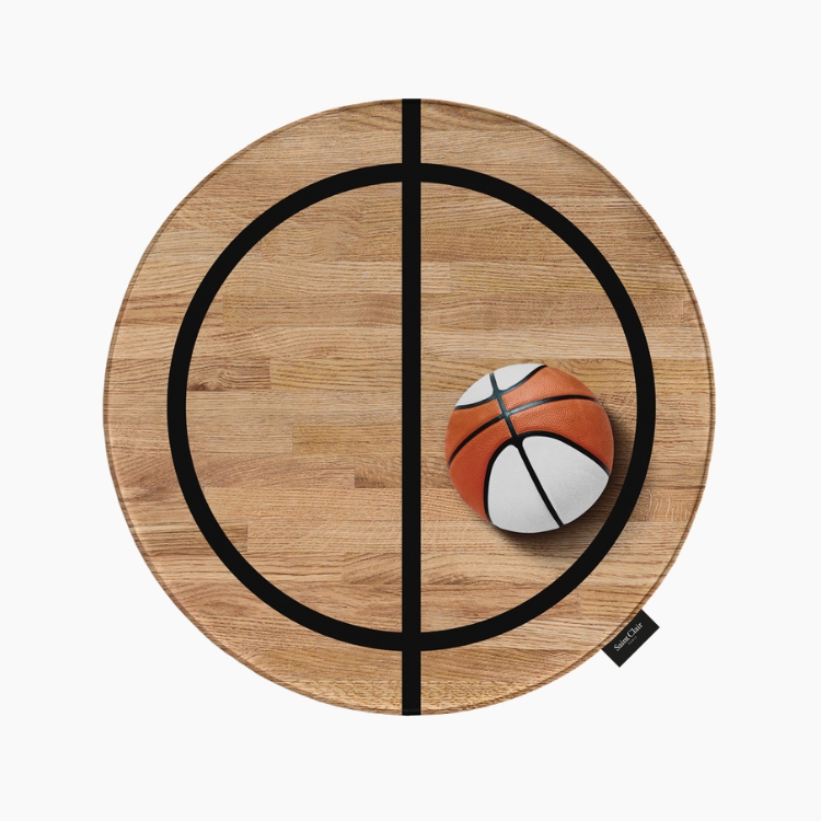 Saint Clair Στρογγυλό Χαλί Softy Hoop BASKET 100cm