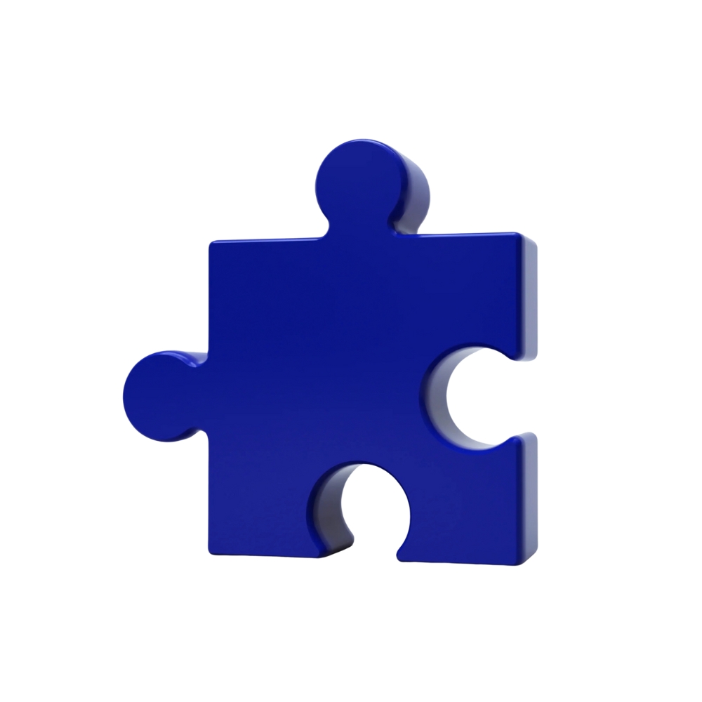 Fluid Market Puzzle Vase - Βάζο Κεραμεικό Μπλέ