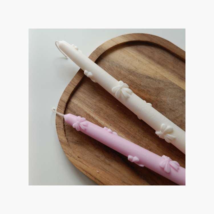 Λαμπάδα Διακοσμητικό κερί σόγιας Bow