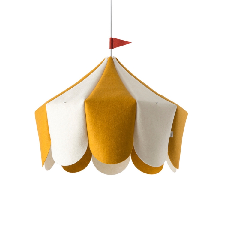 BuoKids Circus Yellow Mustard Παιδικό Φωτιστικό Κρεμαστό Κίτρινο/Μουσταρδί Τσίρκο(Δ42εκ.)