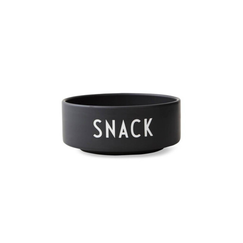Design Letters Μπολ πορσελάνης Bone China Snack Bowl "Black"