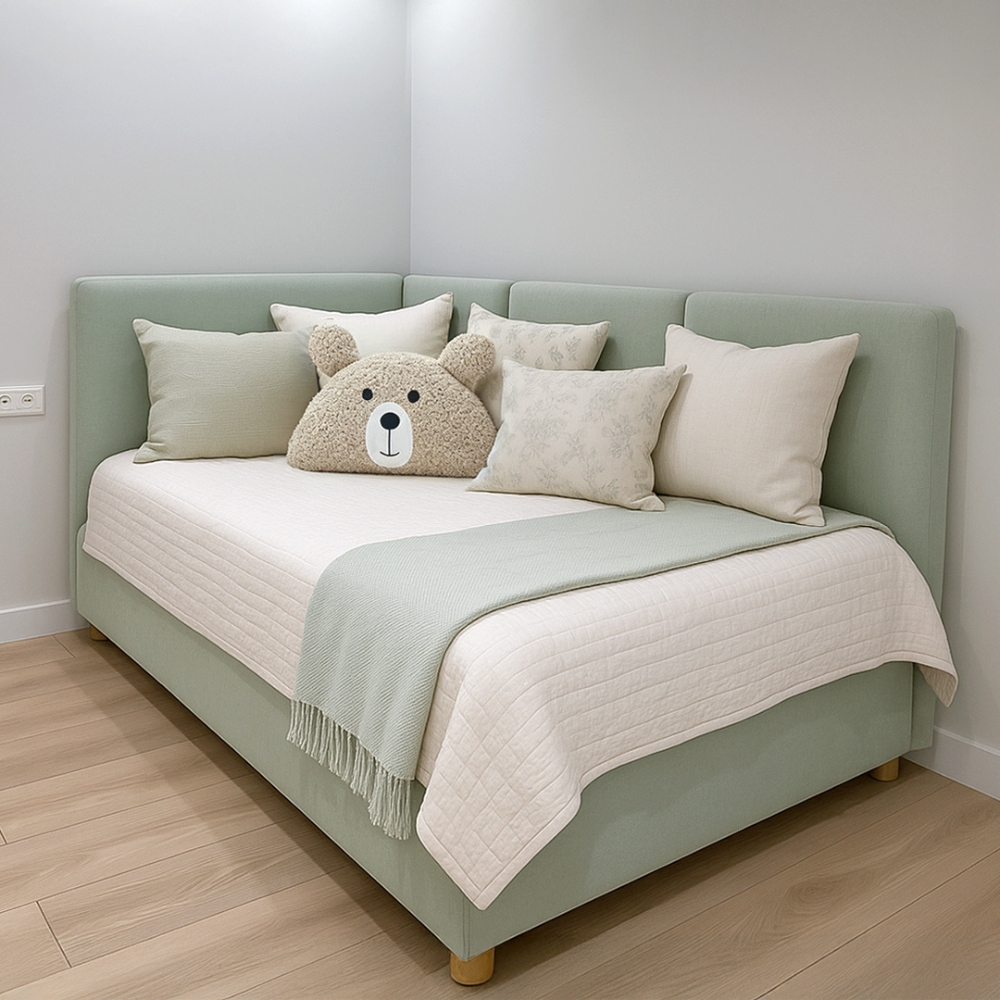 Παιδικό Κρεβάτι Ντυμένο Γωνία Castle III – (90×200εκ.)