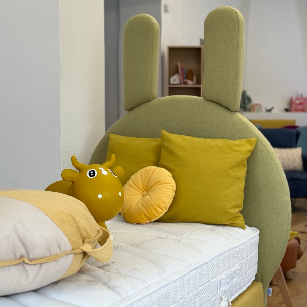 Παιδικο Κρεβάτι Ντυμένο Rabbit-Λαγουδάκι (90×200εκ.)