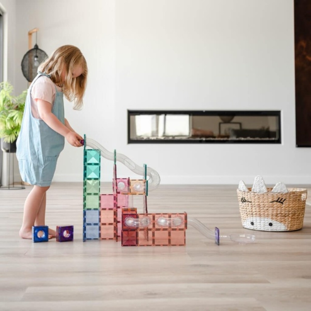 Connetix Μαγνητικό Παιχνίδι Pastel Ball Run Expansion Pack - 80 τμχ